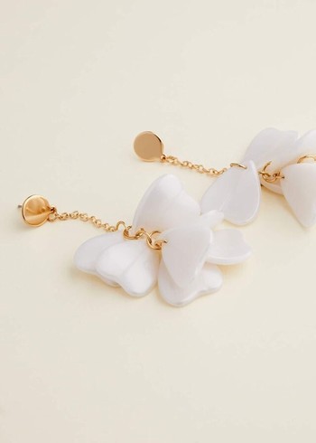 Phase Eight Petal Drop Jewellery White USA | 3180479-FU